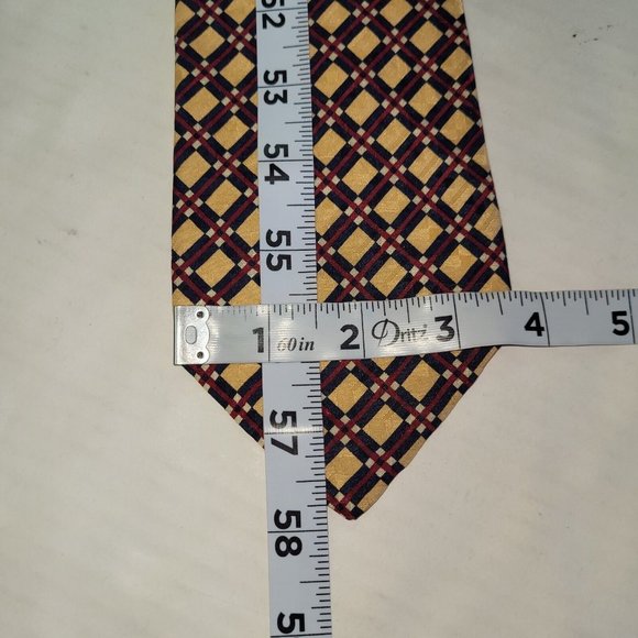 Robert Talbott Best of Class Necktie Mens Handmade in USA Italian Silk Argyle - Picture 6 of 7